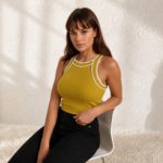 Sleeveless Tank Top Lime Green - Image 2