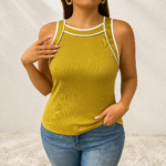 Sleeveless Tank Top Lime Green
