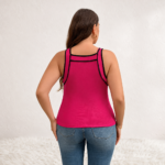 Sleeveless Tank Top Hot Pink - Image 3