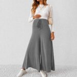 Wide Leg Maternity Pant Grey - Image 3
