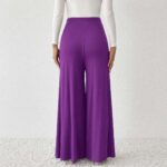 Wide Leg Maternity Pant Purple - Image 3