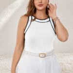 Sleeveless Tank Top White