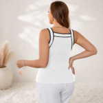 Sleeveless Tank Top White - Image 3