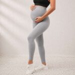 Maternity Leggings Grey - Image 3