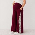 Floral Comfort Maternity Pant Merun