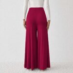 Wide Leg Maternity Pant Merun - Image 5