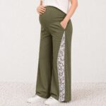 Floral Comfort Maternity Pant Olive