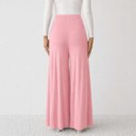 Wide Leg Maternity Pant Pink - Image 3