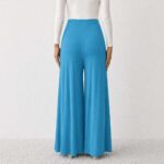 Wide Leg Maternity Pant Sky Blue - Image 4