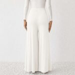 Wide Leg Maternity Pant White - Image 3