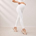 Maternity Leggings White - Image 3