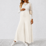 Wide Leg Maternity Pant Off-White