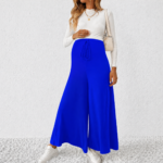 Wide Leg Maternity Pant Royal Blue - Image 3